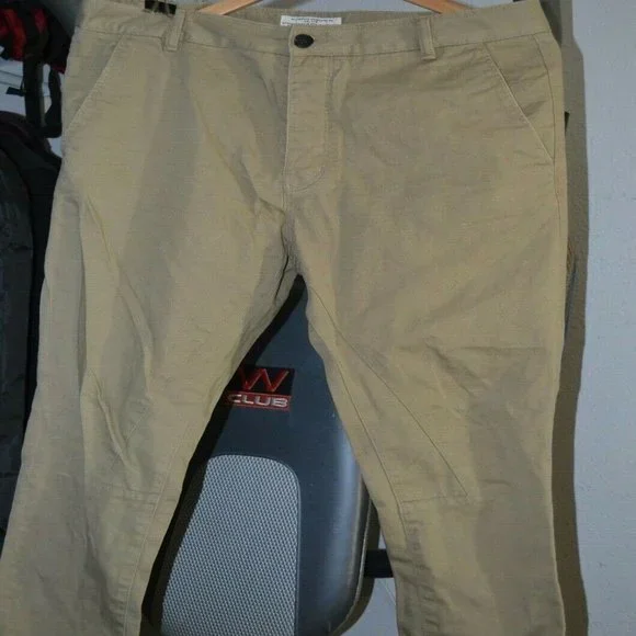 Mens All Saints Edge Chino premium skinny slim chino pants 32 tan/brown - Picture 2 of 10